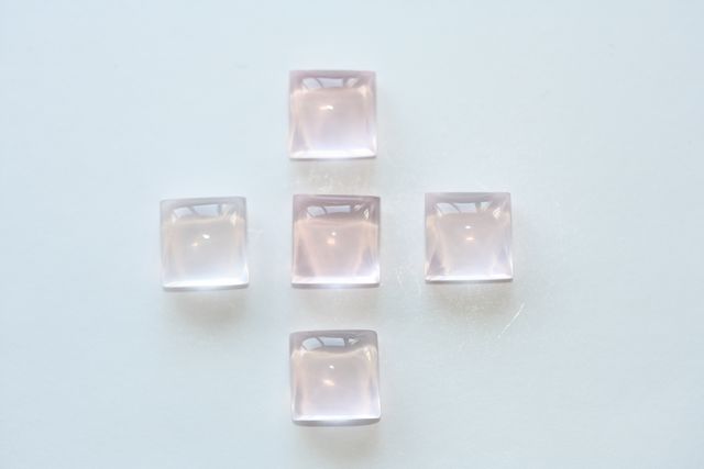 Pink quartz - Square 16.325 ct